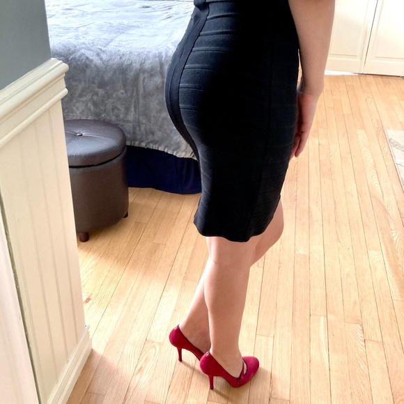 Amor & Psyche Bandage Party Dress - XS - LBD NWOT - Picture 4 of 14